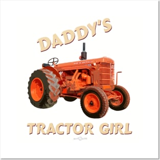 Daddy's tractor girl Posters and Art